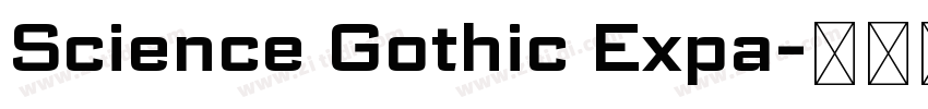 Science Gothic Expa字体转换